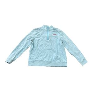 Vineyard Vines Light Blue 3/4 Zip Pullover Sweatshirt Size Large Kid’s